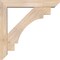 Ekena Millwork Merced Slat Smooth Bracket w/ Offset Brace, Douglas Fir, 5 1/2"W x 30"D x 30"H BKT0604X30X30MRC06SDF - alternate 4